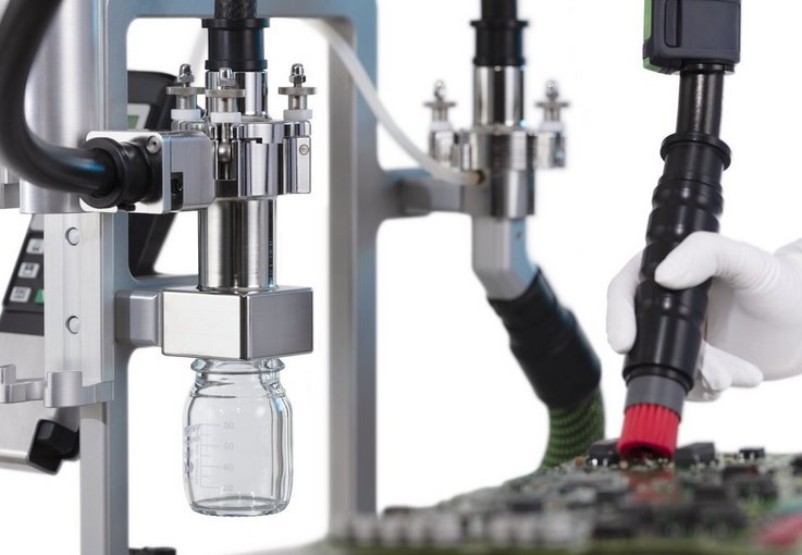 Particle extraction via cyclone unit C|PS²